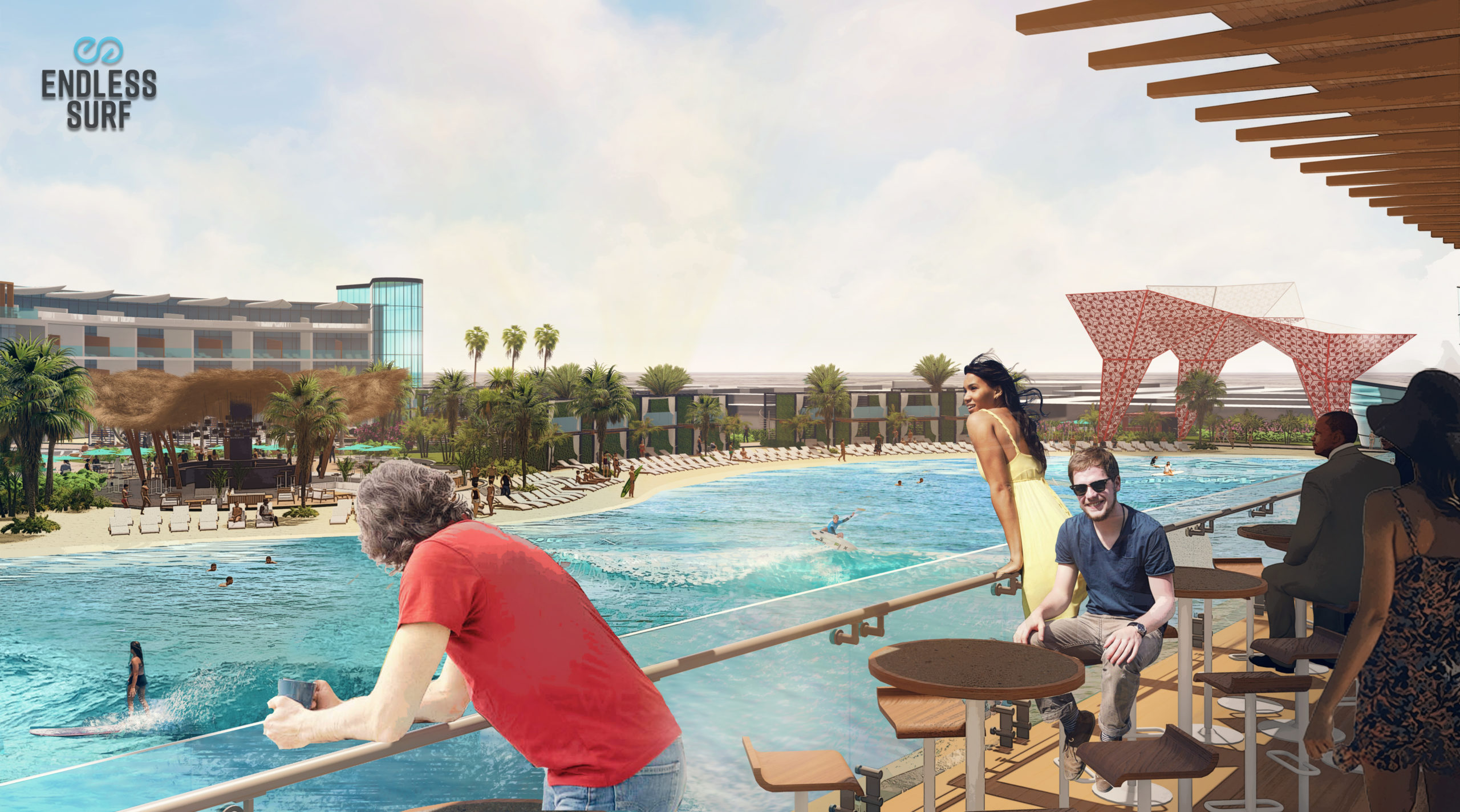 surf lagoons and real estate draw guests