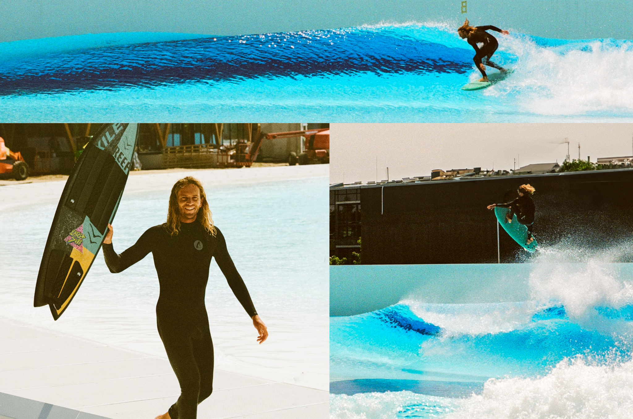 Shell Point的代言人及合伙人、职业冲浪手兼沙板好手 Blair Conklin 在O2 SURFTOWN MUC亲自体验了无极冲浪湾